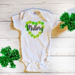 St. Patricks Day Onsie with Name